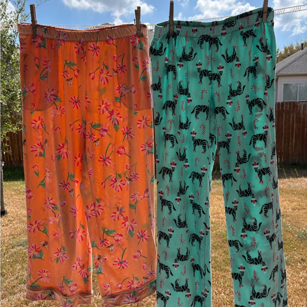 Pajama Pants (2 pair) size women’s small